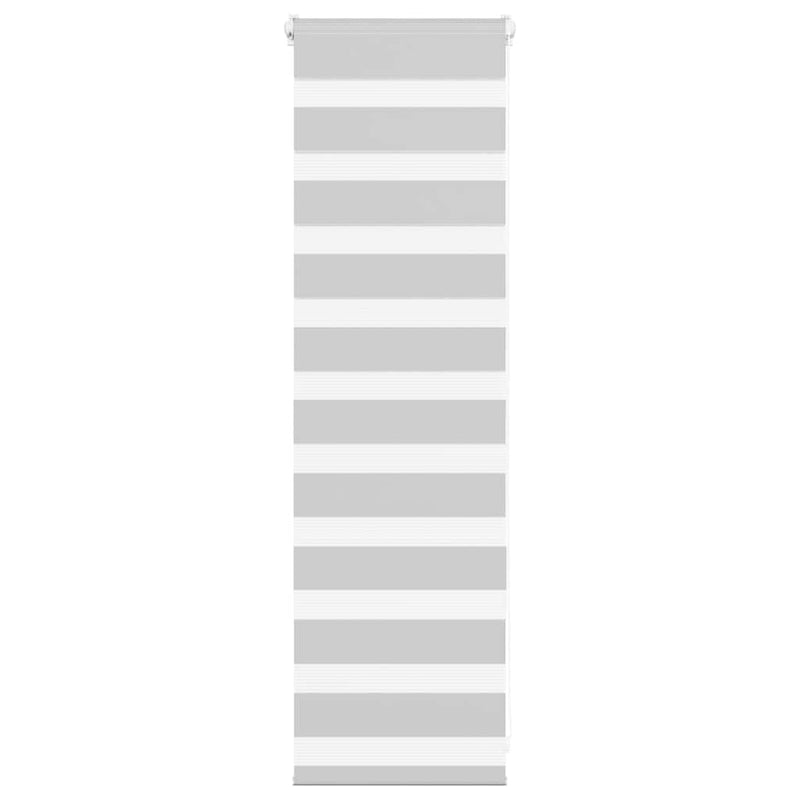 Load image into Gallery viewer, Vidaxl zebra rolgordijn 40x100 cm stofbreedte 35,9 cm lichtgrijs