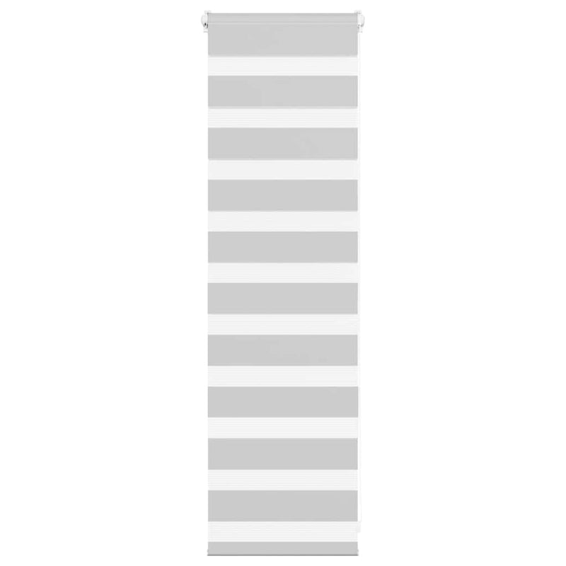 Load image into Gallery viewer, Vidaxl zebra rolgordijn 50x100 cm stofbreedte 45,9cm lichtgrijs