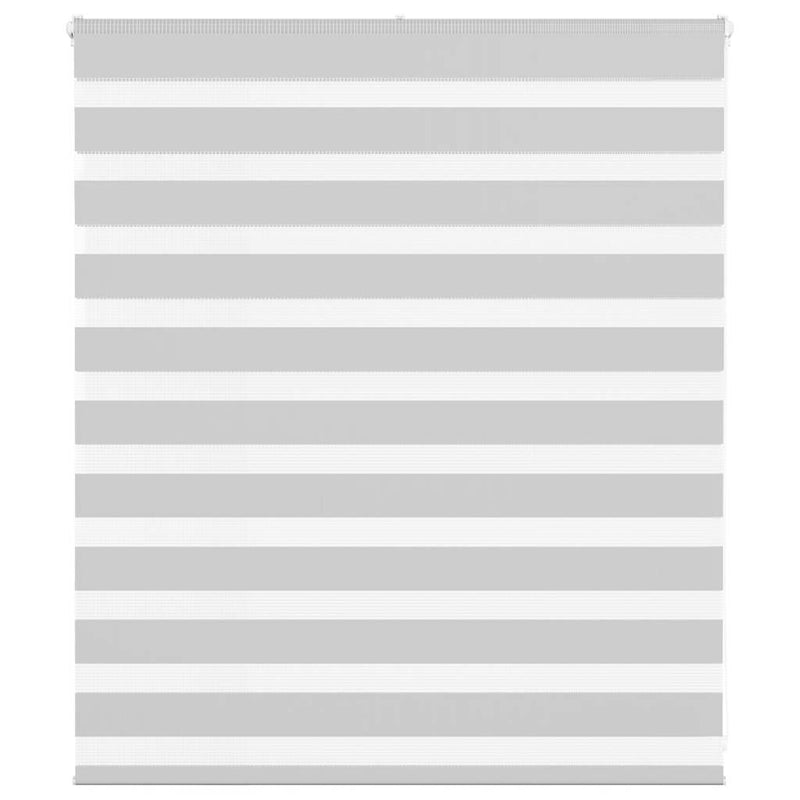 Load image into Gallery viewer, Vidaxl zebra rolgordijn 135x100 cm stofbreedte 130,9 cm lichtgrijs