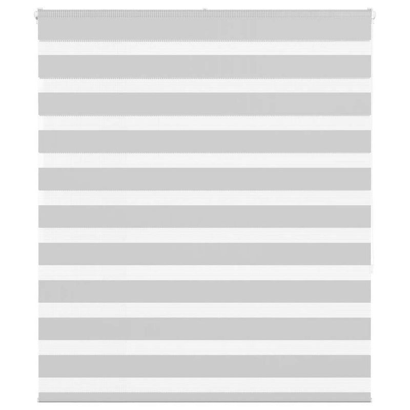 Load image into Gallery viewer, Vidaxl zebra rolgordijn 135x150 cm stofbreedte 130,9 cm lichtgrijs