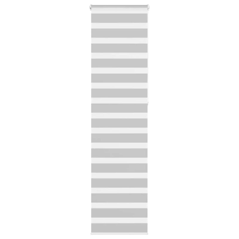 Load image into Gallery viewer, Vidaxl zebra rolgordijn 60x230 cm stofbreedte 55,9 lichtgrijs