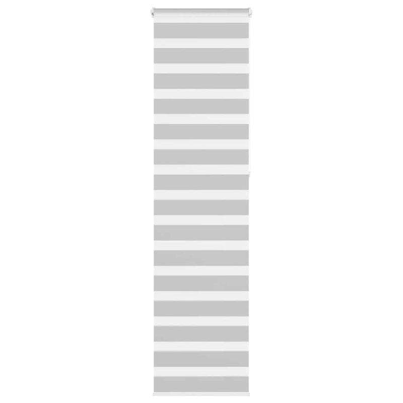 Load image into Gallery viewer, Vidaxl zebra rolgordijn 65x230 cm stofbreedte 60,9 cm lichtgrijs