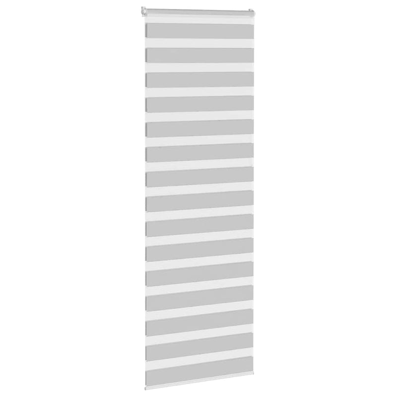 Load image into Gallery viewer, Vidaxl zebra rolgordijn 80x230 cm stofbreedte 75,9 cm lichtgrijs