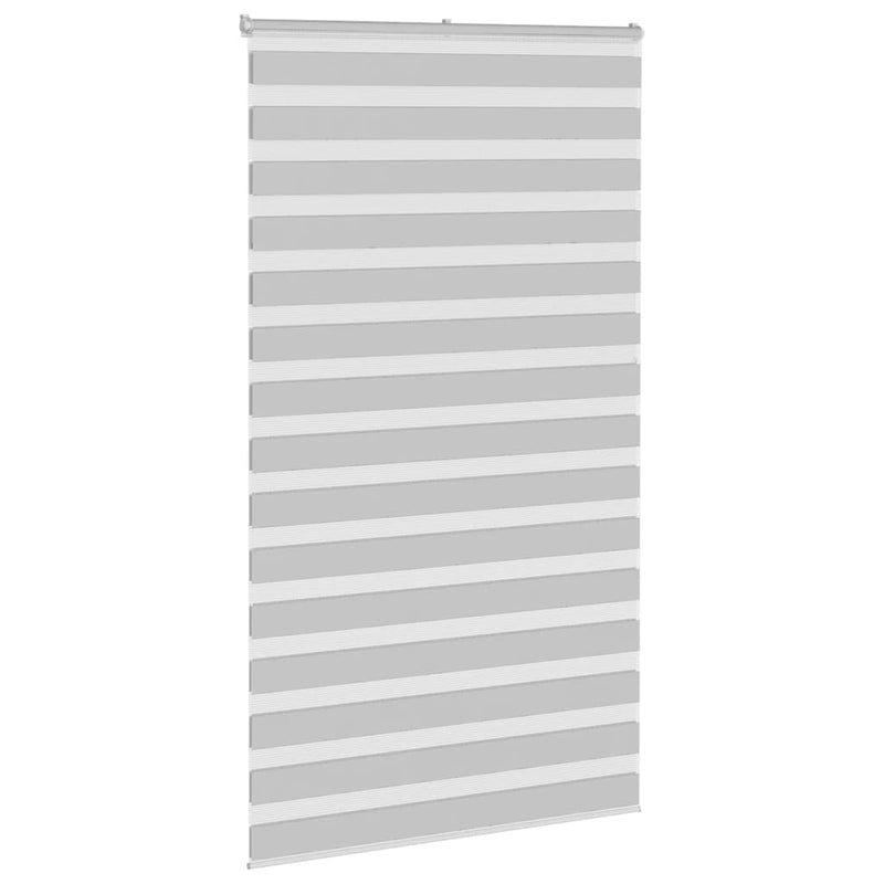 Load image into Gallery viewer, Vidaxl zebra rolgordijn 120x230 cm stofbreedte 115,9 cm lichtgrijs