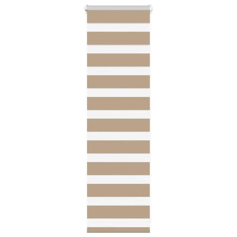 Load image into Gallery viewer, Vidaxl zebrajaloezie 40x100 cm stofbreedte 35,9 cm polyester zandbruin