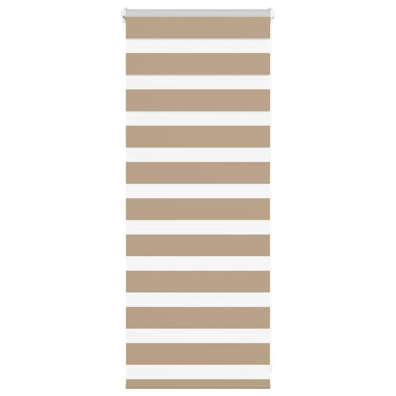 Load image into Gallery viewer, Vidaxl zebra blind 55x100 cm stofbreedte 50,9 cm polyester zandbruin