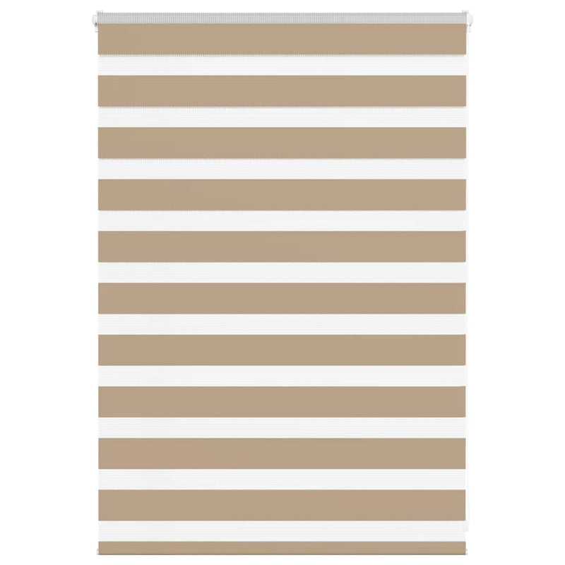Load image into Gallery viewer, Vidaxl zebra blind 115x100 cm stofbreedte 110,9 cm polyester zandbruin