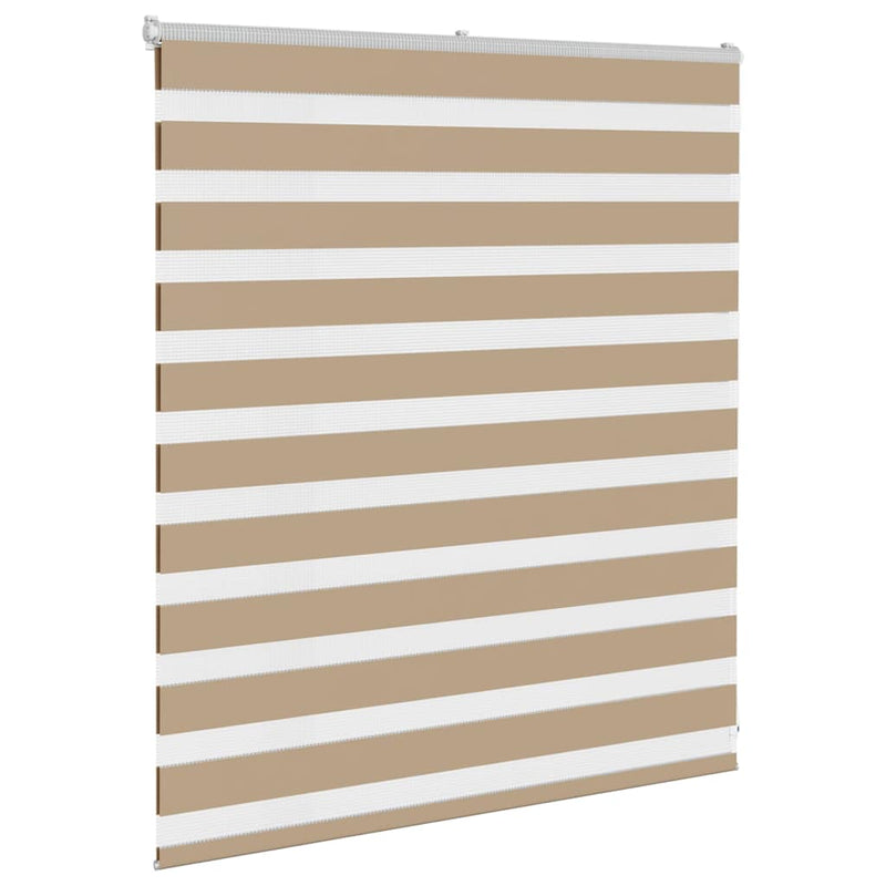 Load image into Gallery viewer, Vidaxl zebra blind 120x100 cm stofbreedte 115,9 cm polyester zandbruin