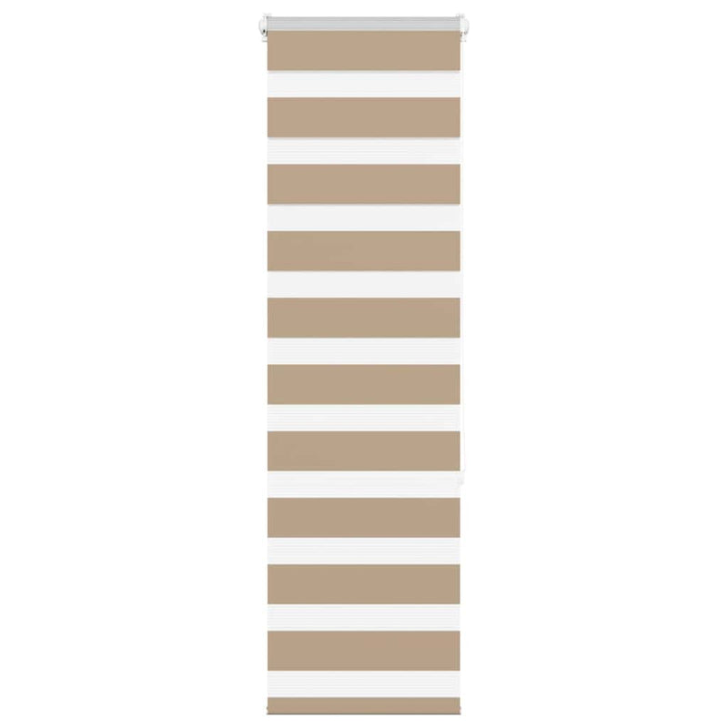 Load image into Gallery viewer, Vidaxl zebra blind 45x150 cm stofbreedte 40,9 cm polyester zandbruin