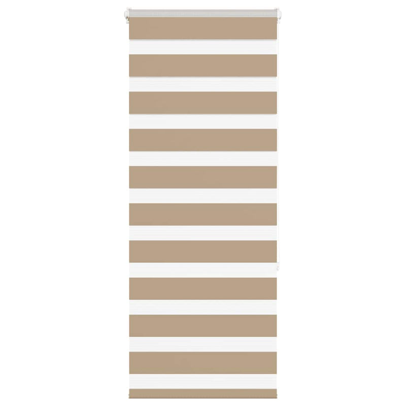 Load image into Gallery viewer, Vidaxl zebra blind 55x150 cm stofbreedte 50,9 cm polyester zandbruin