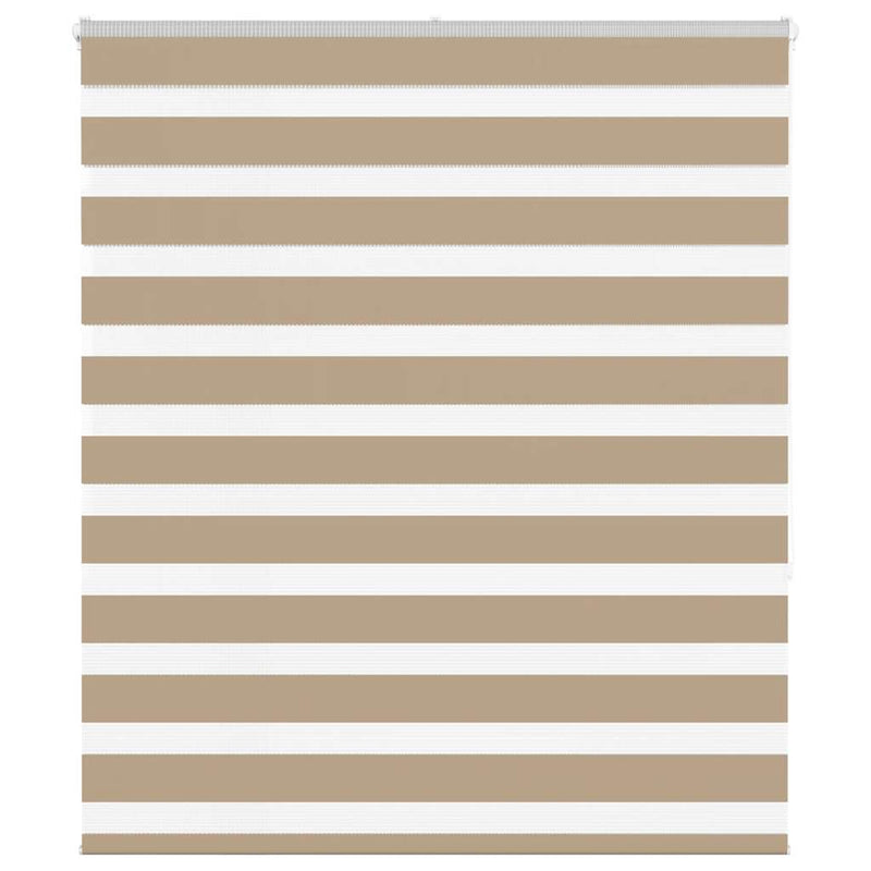 Load image into Gallery viewer, Vidaxl zebra blind 125x150 cm stofbreedte 120,9 cm polyester zandbruin