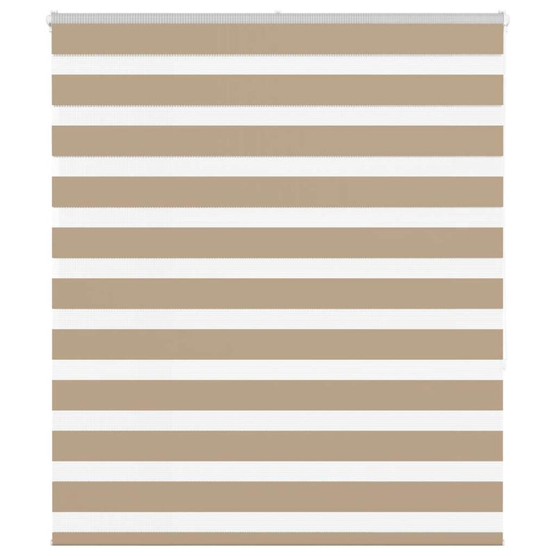 Load image into Gallery viewer, Vidaxl zebra blind 135x150 cm stofbreedte 130,9 cm polyester zandbruin