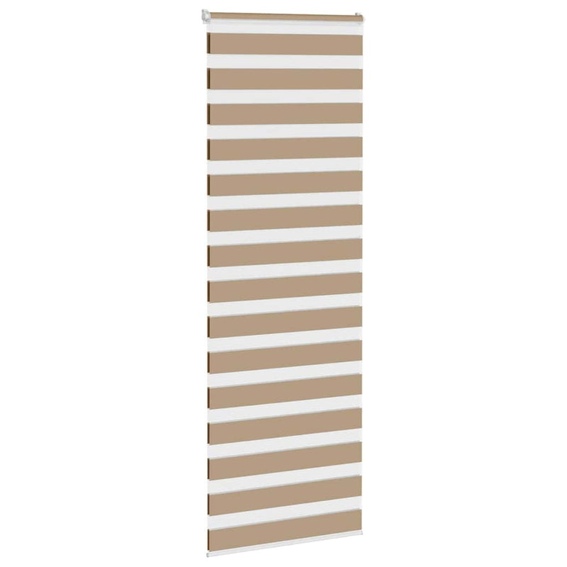 Load image into Gallery viewer, Vidaxl zebra blind 80x200 cm stofbreedte 75,9 cm polyester zandbruin