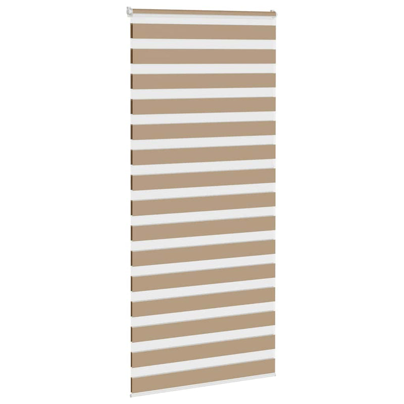 Load image into Gallery viewer, Vidaxl zebra blind 110x200 cm stofbreedte 105,9 cm polyester zandbruin