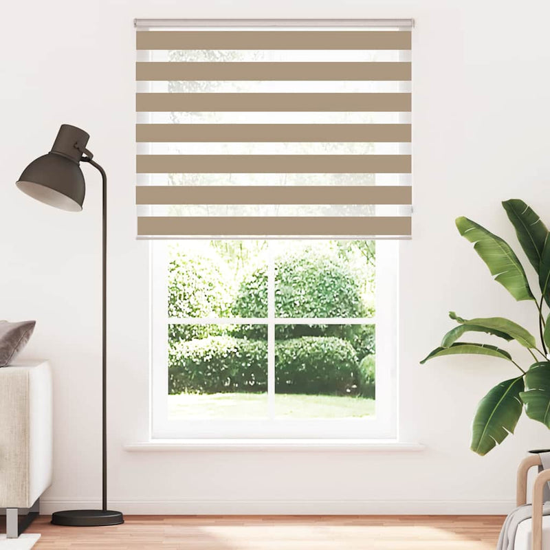 Load image into Gallery viewer, Vidaxl zebra blind 150x200 cm stofbreedte 145,9 cm polyester zandbruin