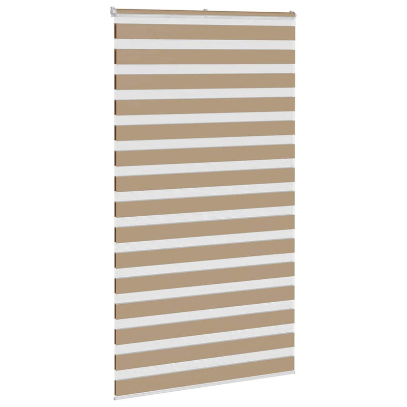 Load image into Gallery viewer, Vidaxl zebra blind 120x230 cm stofbreedte 115,9 cm polyester zandbruin