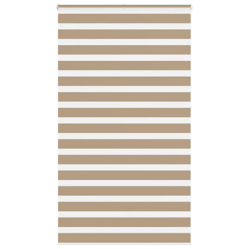 Load image into Gallery viewer, Vidaxl zebra blind 125x230 cm stofbreedte 120,9 cm polyester zandbruin