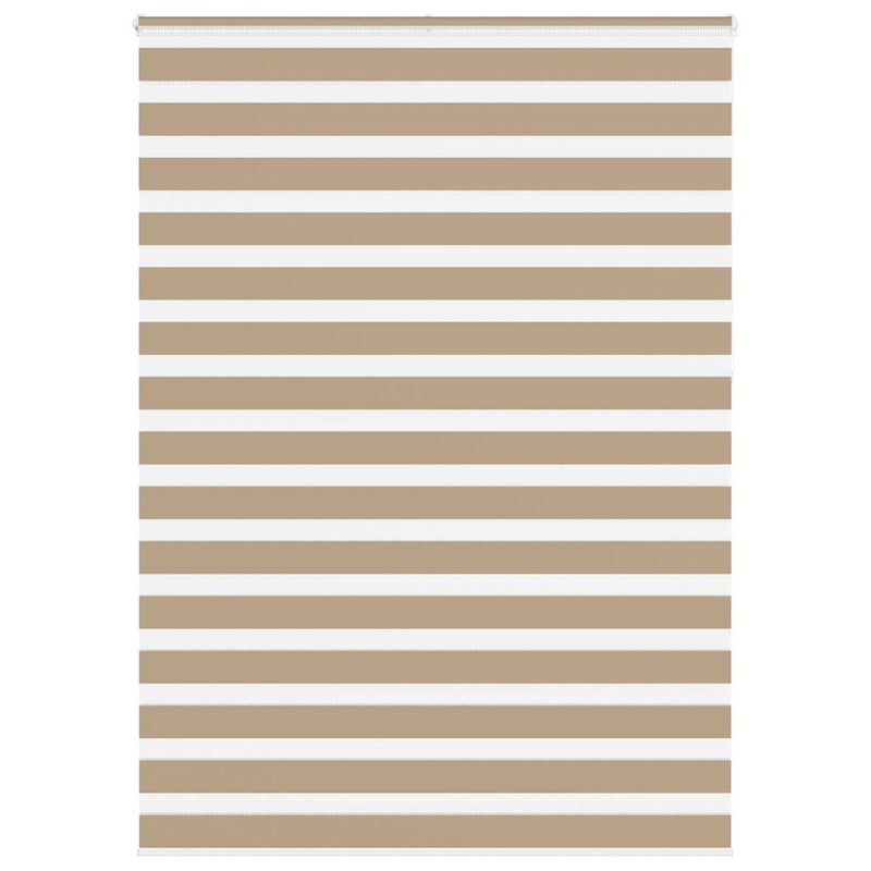 Load image into Gallery viewer, Vidaxl zebra blind 165x230 cm stofbreedte 160,9 cm polyester zandbruin