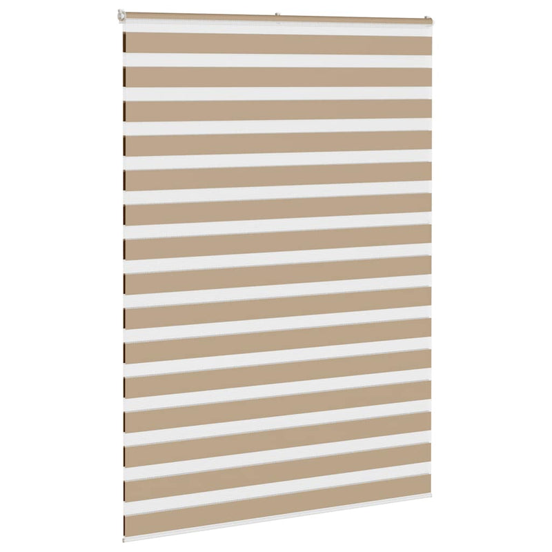 Load image into Gallery viewer, Vidaxl zebra blind 165x230 cm stofbreedte 160,9 cm polyester zandbruin