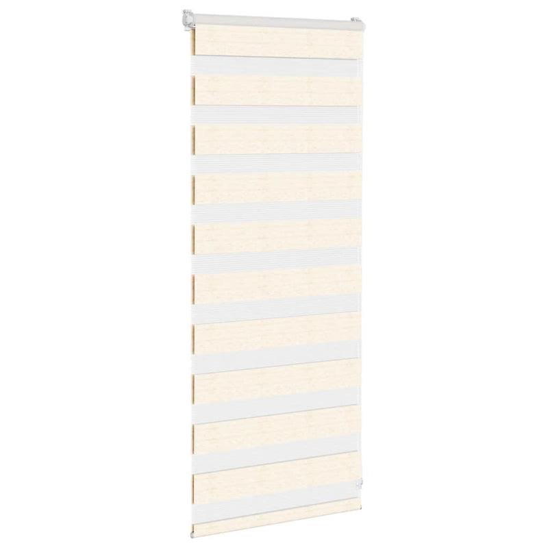 Load image into Gallery viewer, Vidaxl zebra rolgordijn 60x100 cm stofbreedte marmerbeige 55,9 cm