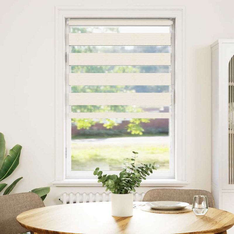 Load image into Gallery viewer, Vidaxl zebra rolgordijn 80x100 cm stofbreedte 75,9 cm marmerbeige