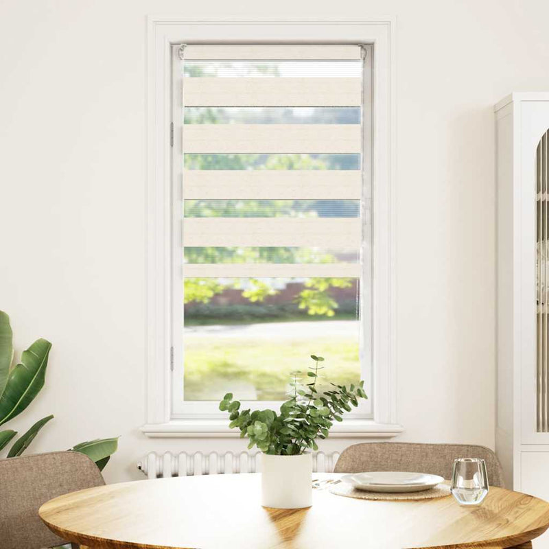 Load image into Gallery viewer, Vidaxl zebra blind 55x150 cm stofbreedte 50,9 cm polyester marmerbeige