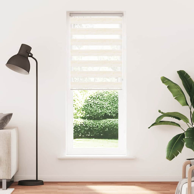 Load image into Gallery viewer, Vidaxl zebra rolgordijn 90x230 cm stofbreedte 85,9 cm marmerbeige