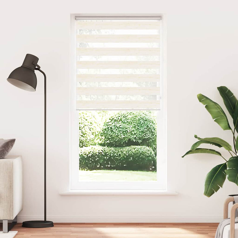 Load image into Gallery viewer, Vidaxl zebra rolgordijn 100x230 cm stofbreedte 95,9 cm marmerbeige