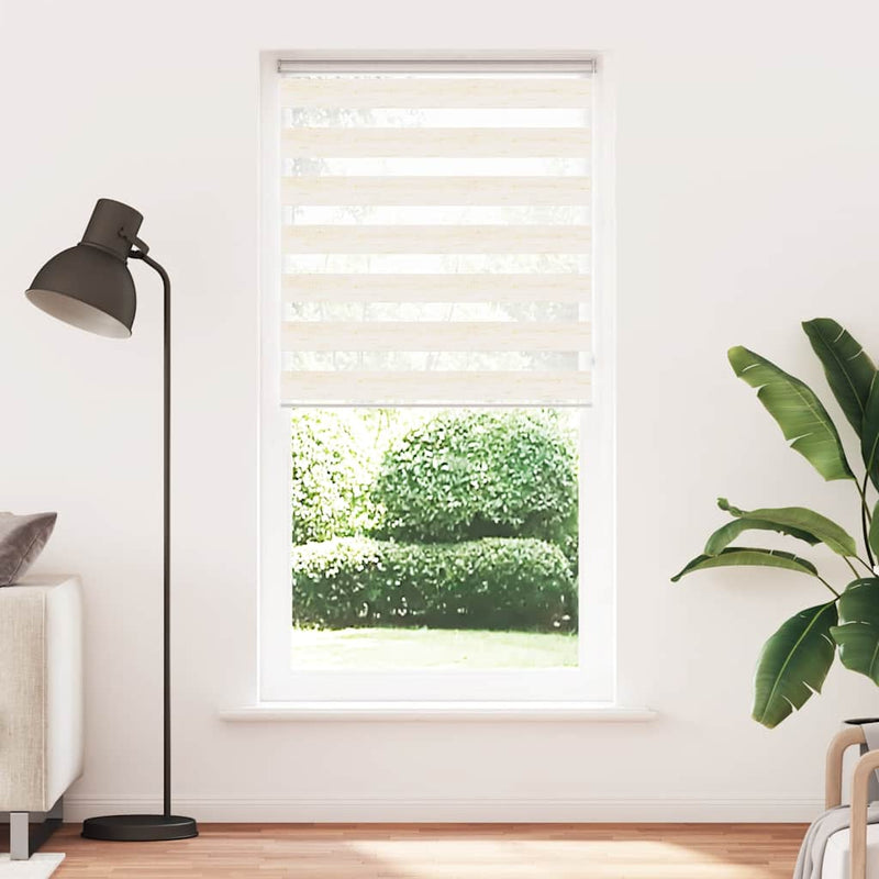 Load image into Gallery viewer, Vidaxl zebra blind 105x230cm stofbreedte 100,9cm polyester marmerbeige