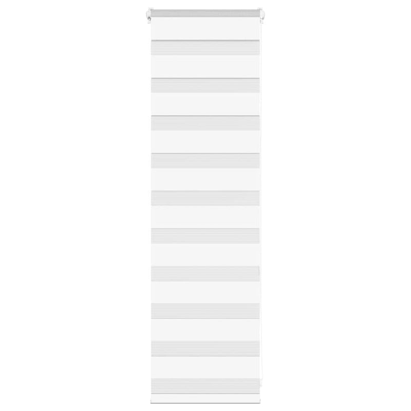 Load image into Gallery viewer, Vidaxl zebra rolgordijn 45x100 cm stofbreedte 40,9 cm polyester wit
