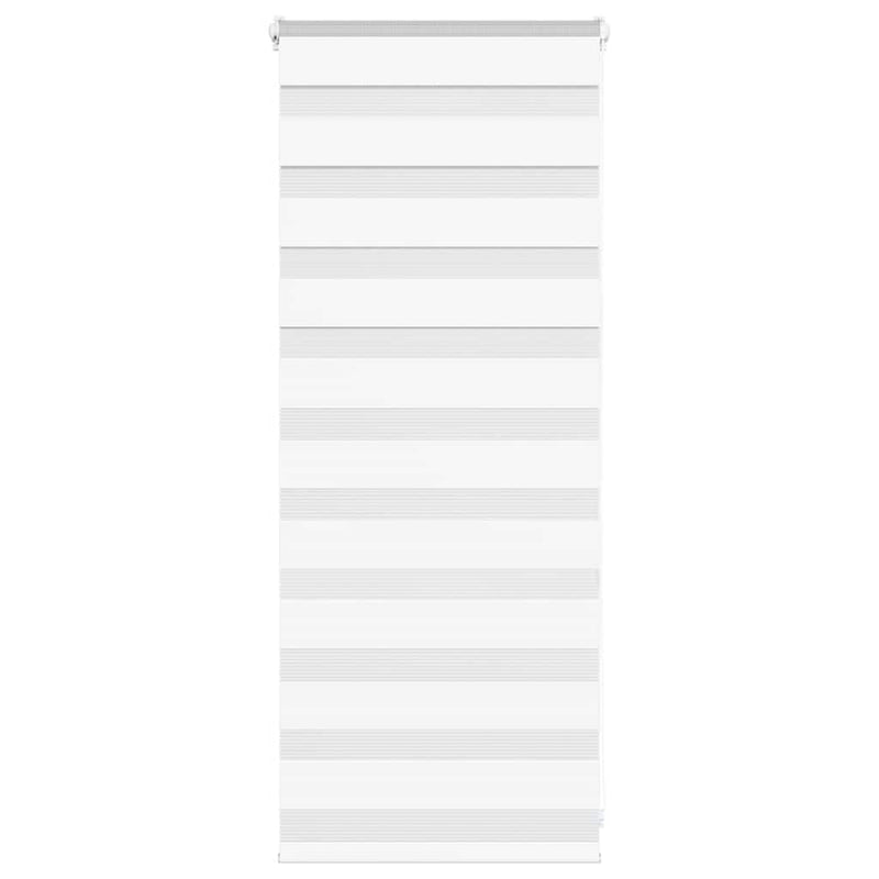 Load image into Gallery viewer, Vidaxl zebra rolgordijn 60x100 cm stofbreedte 55,9 cm polyester wit