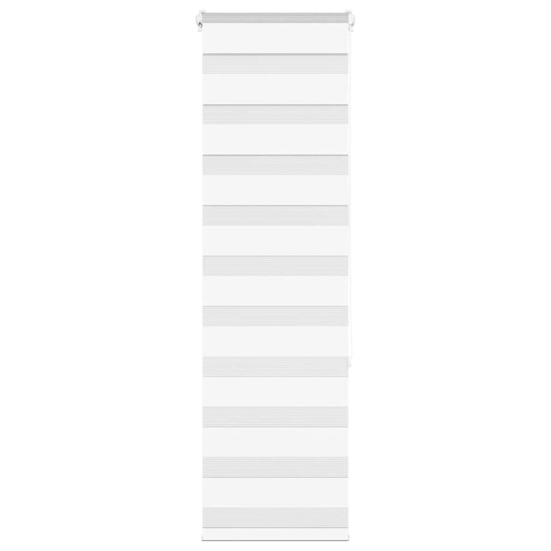 Load image into Gallery viewer, Vidaxl zebra rolgordijn 40x150 cm stofbreedte 35,9 cm polyester wit