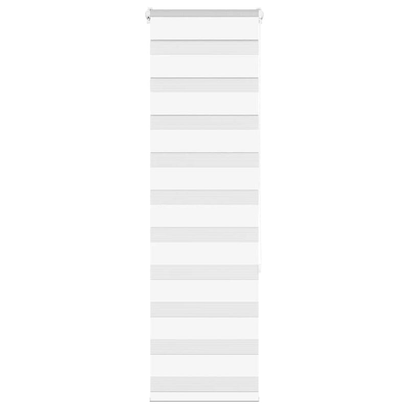 Load image into Gallery viewer, Vidaxl zebra rolgordijn 45x150 cm stofbreedte 40,9 cm polyester wit