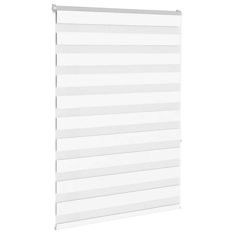 Load image into Gallery viewer, Vidaxl zebra rolgordijn 105x150 cm stofbreedte 100,9cm polyester wit