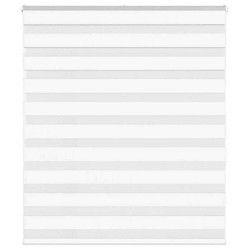 Afbeelding laden in galerijviewer, Vidaxl zebra rolgordijn 135x150 cm stofbreedte 130,9cm polyester wit