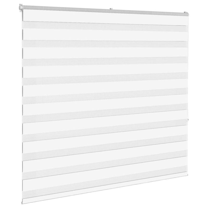 Load image into Gallery viewer, Vidaxl zebra rolgordijn 155x150 cm stofbreedte 150,9cm polyester wit