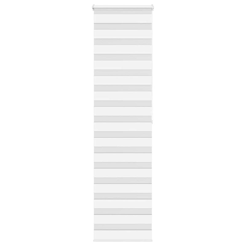 Load image into Gallery viewer, Vidaxl zebra rolgordijn 55x200 cm stofbreedte 50,9 cm polyester wit
