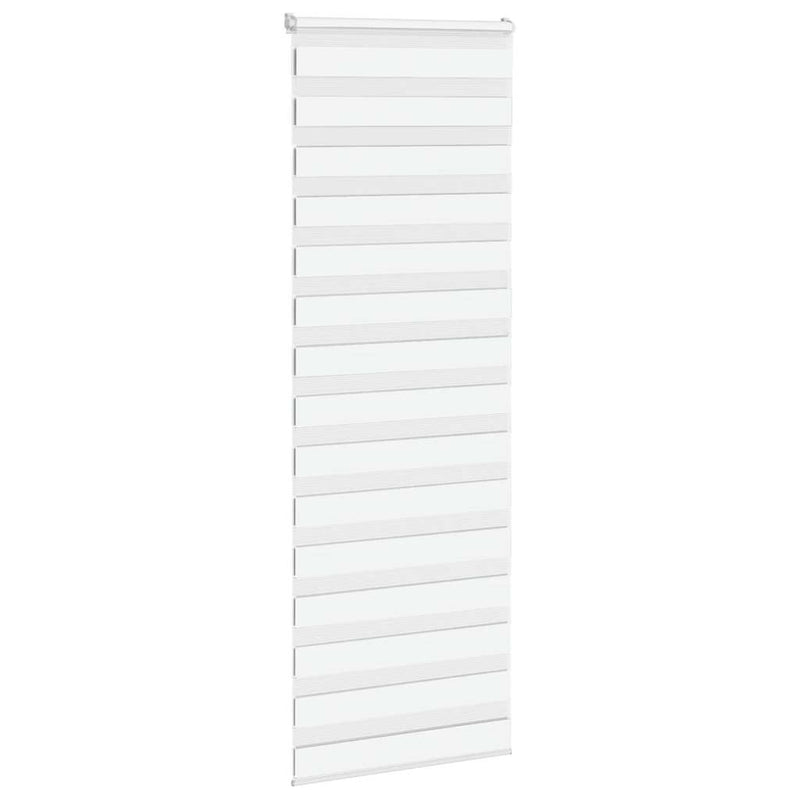 Load image into Gallery viewer, Vidaxl zebra rolgordijn 80x230 cm stofbreedte 75,9 cm polyester wit