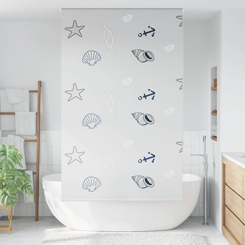Load image into Gallery viewer, Vidaxl doucherolgordijn 140x240 cm stofbreedte 136 cm