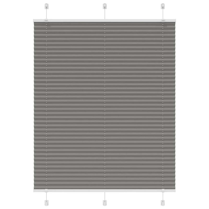 Load image into Gallery viewer, Vidaxl plissé rolgordijn 105x100 cm stofbreedte 104,4 cm antraciet