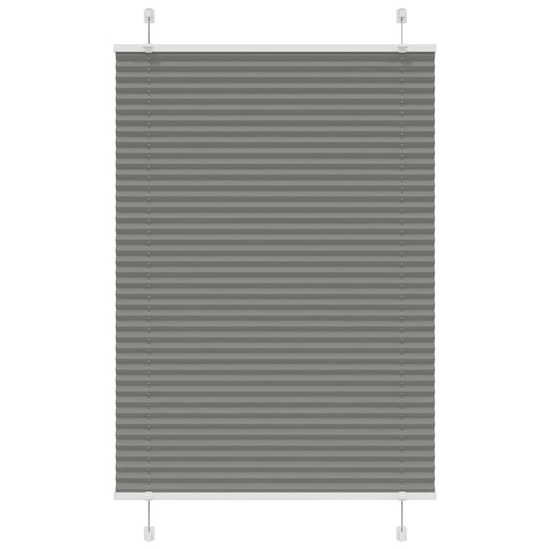 Load image into Gallery viewer, Vidaxl plissé rolgordijn 85x150 cm stofbreedte 84,4 cm antraciet