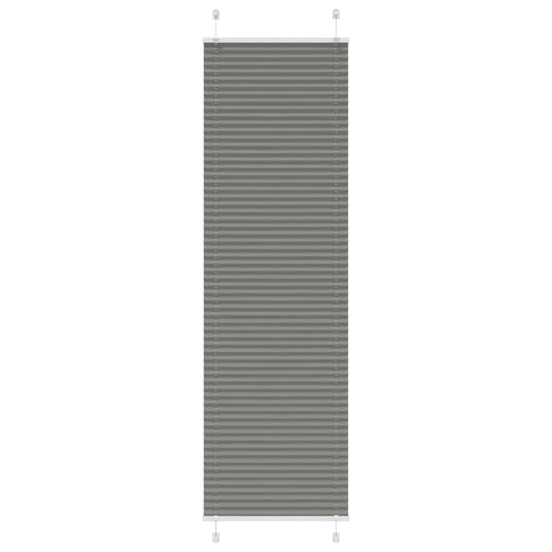 Load image into Gallery viewer, Vidaxl plissé rolgordijn 65x200 cm stofbreedte 64,4 cm antraciet