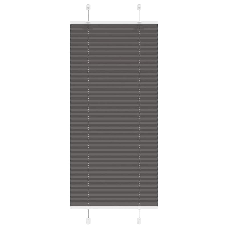Load image into Gallery viewer, Vidaxl plissé rolgordijn 55x150 cm stofbreedte 54,4 cm polyester zwart
