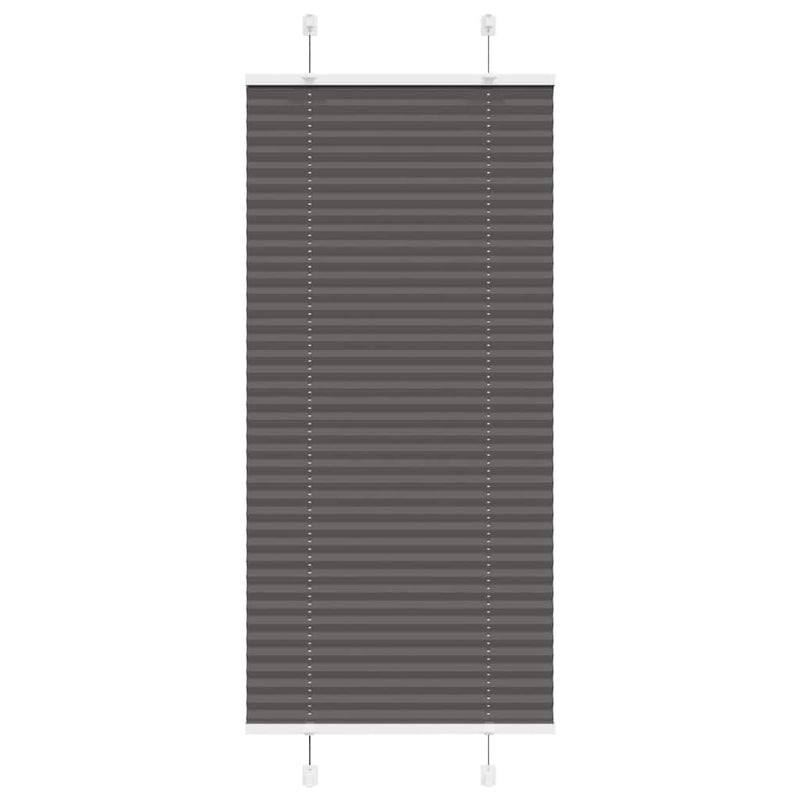 Load image into Gallery viewer, Vidaxl plissé rolgordijn 65x150 cm stofbreedte 64,4 cm polyester zwart