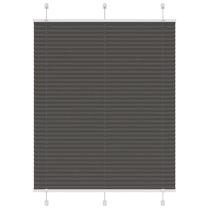 Load image into Gallery viewer, Vidaxl plissé rolgordijn 110x150cm stofbreedte 109,4cm polyester zwart