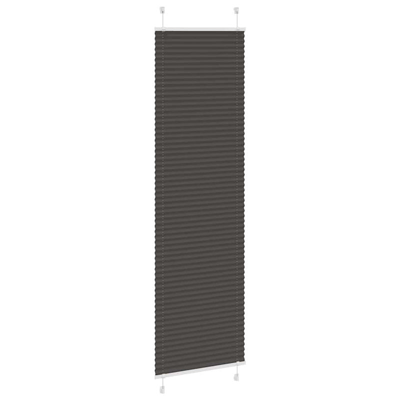 Load image into Gallery viewer, Vidaxl plissé rolgordijn 65x200 cm stofbreedte 64,4 cm polyester zwart