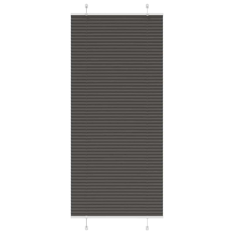 Load image into Gallery viewer, Vidaxl plissé rolgordijn 95x200 cm stofbreedte 94,4 cm polyester zwart