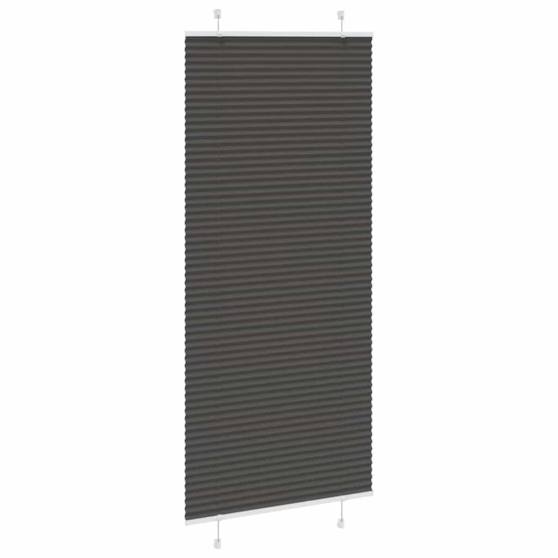 Load image into Gallery viewer, Vidaxl plissé rolgordijn 100x200 cm stofbreedte 99,4cm polyester zwart