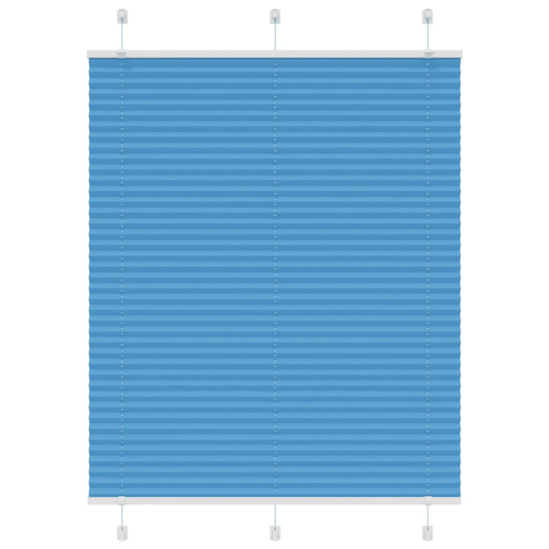 Load image into Gallery viewer, Vidaxl plissé rolgordijn 105x100cm stofbreedte 104,4cm polyester blauw
