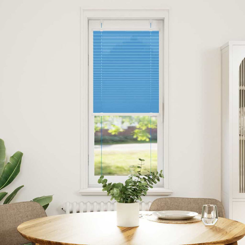 Load image into Gallery viewer, Vidaxl plissé rolgordijn 50x150 cm stofbreedte 49,4 cm polyester blauw